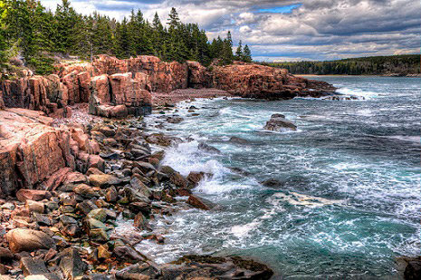 rocky beaches acadia national park